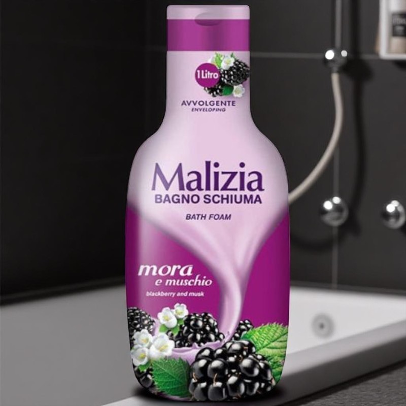 Malizia gel-spumă de duș, 1 L, diverse sortimente
