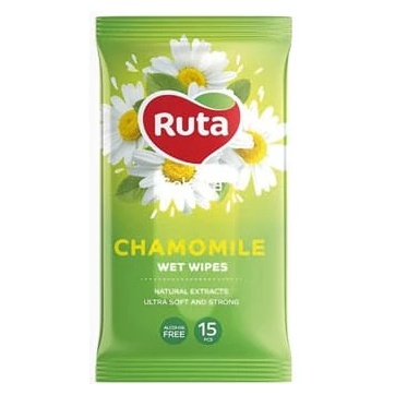 Ruta șervețele umede, 15 bucăți, diverse sortimente