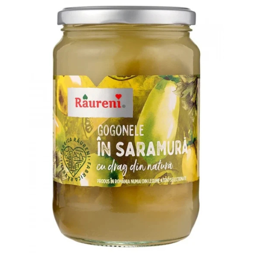 Râureni Gogonele în saramură 650g