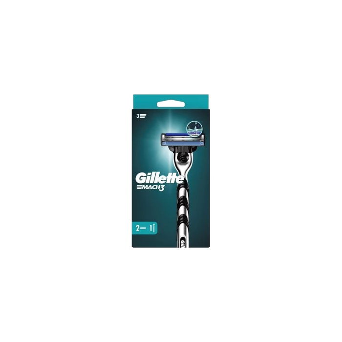 Aparat de ras Gillette Mach3 și 2 rezerve