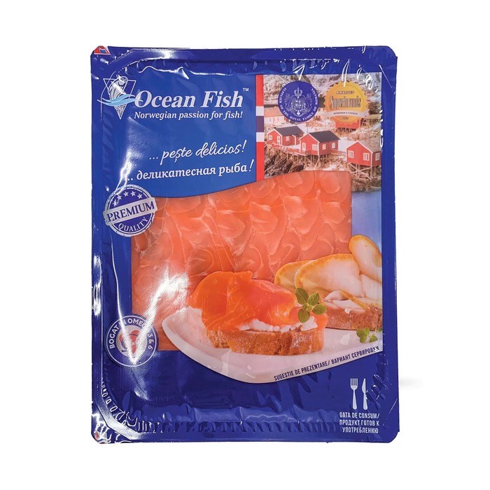 Ocean Fish somon file sărat și feliat 200 g