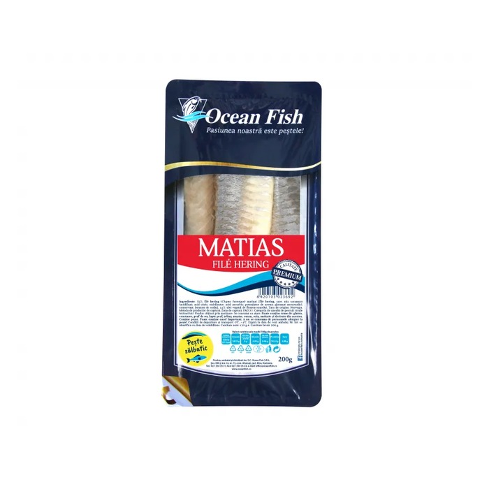 Ocean Fish hering file sărat în ulei 200 g
