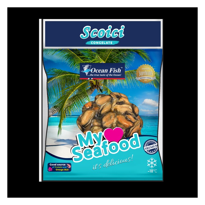Ocean Fish carne de scoică preparată congelată 500 g