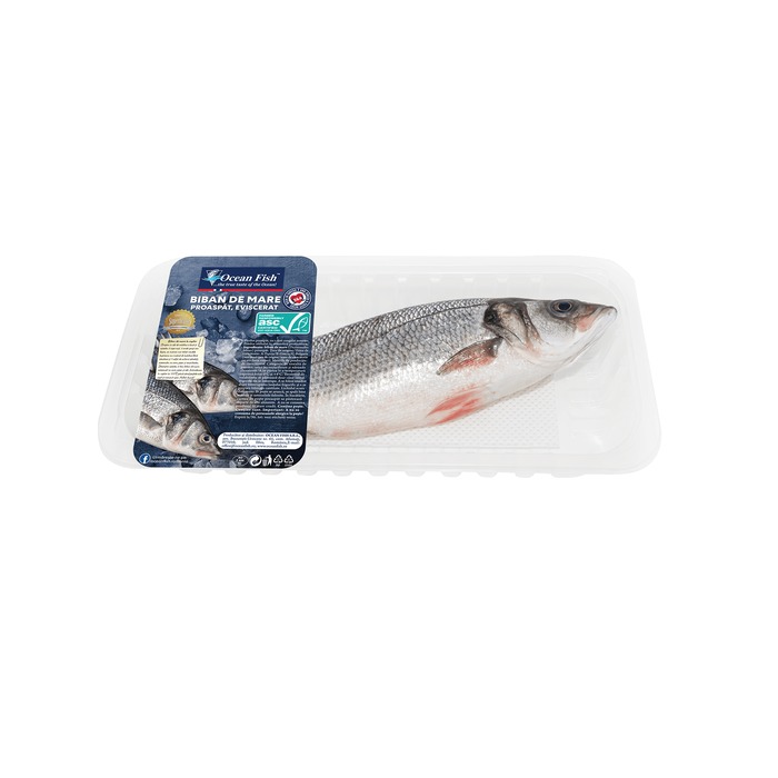 Ocean Fish biban de mare cenușiu porționat congelat kg