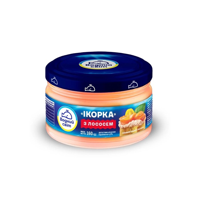 Vodnyj Svit pastă de icre 160 g în sortiment