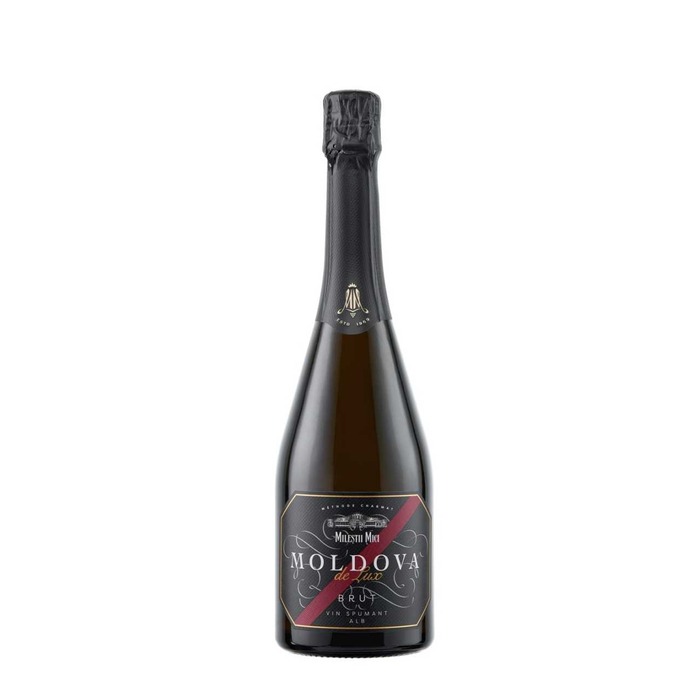 Mileștii Mici Moldova de Lux vin spumant 0.75 L