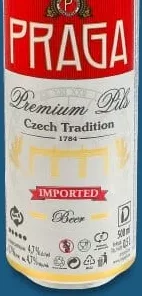 Пиво Premium Pils Світле 4,7% ТМ Praga, 0,5л. 28.09–11.10.2026; ЛотОК, Київ та обл.; за наявності; грн з ПДВ. Надмірний алкоголь шкодить здоров’ю.