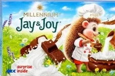 Шоколад молочний MILLENNIUM Jay & Joy, 90 г, сюрприз усередині; 28.09–18.10