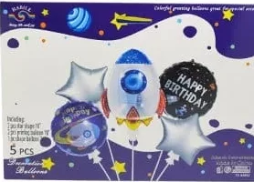Кульки повітряні «Happy Birthday», 5 шт./уп., арт. 115184; 28.09–18.10