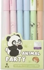 Набір ручок гелевих Animal Party, 6 шт. (на упаковці), арт. 139462; 28.09–18.10