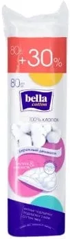 Ватні диски BELLA, 80 шт./уп. +30%; 28.09–18.10