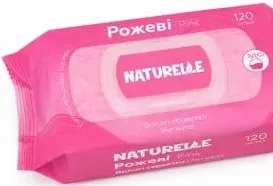 Серветки вологі NATURELLE Рожеві, 120 шт./уп.; 28.09–18.10