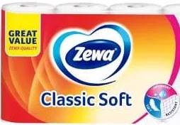 Папір туалетний тришаровий ZEWA Classic Soft, 8 шт./уп.; 28.09–18.10