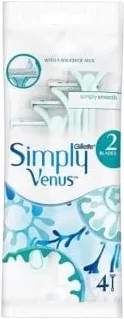 Бритва жіноча GILLETTE Simply Venus 2, 4 шт./уп.; арт. 121705; 28.09–18.10