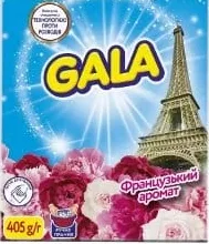 Порошок для прання GALA Французький аромат, 405 г; арт. 142150; на упаковці «на 35% більше порошку всередині»; 28.09–18.10