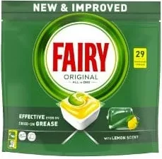 Капсули для посудомийної машини FAIRY Original All in One, аромат лимона, 29 шт./уп.; 28.09–18.10.