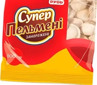 Пельмені Рудь Супер пельмені,800г; 30.09–13.10.26; не всі магазини; запас обм.; не оптом; крім окуп.Криму та зон нинішніх/минулих боїв