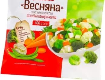 Суміш овочева Рудь 7-компонентна,400г; пак. «Весняна»; 30.09–13.10.26; не всі магазини; запас обм.; не оптом; крім окуп.Криму та зон нинішніх/минулих боїв