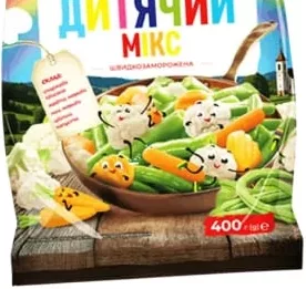 Суміш овочева Рудь Шеф-кухар Дитячий мікс швидкозаморожена,400г; 30.09–13.10.26; не всі магазини; запас обм.; не оптом; крім окуп.Криму та зон нинішніх/минулих боїв