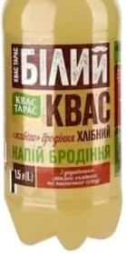 Квас Квас Тарас Білий пастеризований, 1,5 л; 30.09–13.10.26; запас обмеж.; не оптом; не всі магазини ЕКО України; крім окуп. АР Крим і зон нинішніх/минулих бойових дій