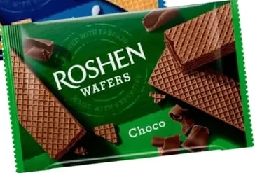 Вафлі Roshen Wafers в асортименті, 72 г; від 16,90; 30.09–13.10.26; запас обмеж.; не оптом; не всі магазини ЕКО України; крім окуп. АР Крим і зон нинішніх/минулих бойових дій