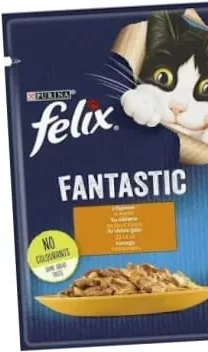 Корм вологий Felix Fantastic, асорті, 85г;30.09–13.10.26;запас обмеж.;не оптом;не всі магазини;крім окуп. Криму й зон нинішніх/минулих боїв