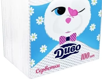 Серветки Диво, білі, 33×33, 100шт;30.09–13.10.26;запас обмеж.;не оптом;не всі магазини;крім окуп. Криму й зон нинішніх/минулих боїв