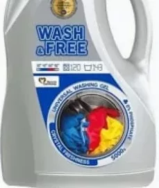 Гель для прання Wash&Free універсальний, 5л;30.09–13.10.26;запас обмеж.;не оптом;не всі магазини;крім окуп. Криму й зон нинішніх/минулих боїв