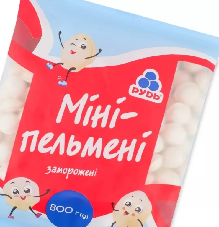 Пельмені ТМ «Рудь» «Мініпельмені», заморожені, 800 г; 28.09–11.10.2026