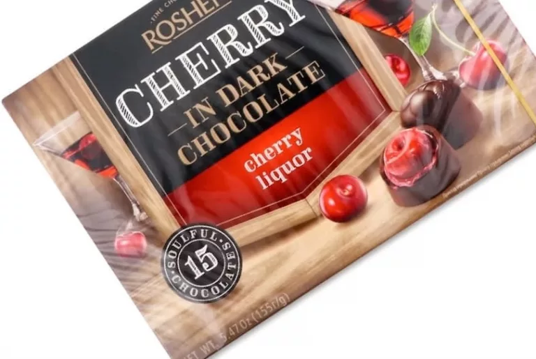 Цукерки ТМ Roshen, вишня з вишневим лікером у чорному шоколаді, 155 г (5.47 oz), 15 шт.; 28.09–11.10.2026