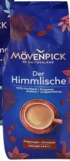 Кава в зернах MÖVENPICK, 1 кг: Caffe Crema, Gusto Italiano, Der Himmlische; 1099 грн/уп.; раніше до 1755 грн, знижка до 35%; 30.09–20.10.2026; лише ТЦ METRO; картка; за наявності; крім ООС/тимчасово окуп. тер.; з ПДВ