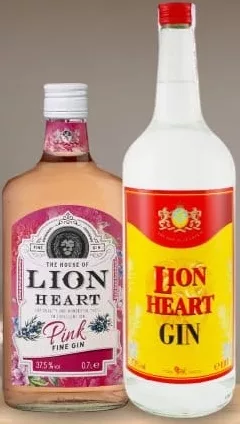 Джин LION HEART: London Dry, Pink; об’єм 0.7 л, 1 л; від 249,00/шт.; було до 459,00;лише ТЦ METRO;картка;за наявності;без зони ООС/ТОТ;30.09–20.10.2026;з ПДВ