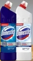DOMESTOS засоби для чищення унітазу, асорт., 1 л; раніше до 165 грн; лише ТЦ METRO UA, крім ООС/окуп. тер.; з карткою, за наявності; 30.09–20.10.2026; з ПДВ