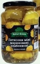 Патісони міні мариновані, скло 720мл «Natur Bravo»; 29.09–12.10.2026; кількість обмежена; не оптом