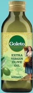 Олія Pure Olive Oil оливкова рафінована/Extra Virgin, скло 500мл / Авокадо/з виноградних кісточок, скло 250мл «Goleto»; від 104.90 грн; було від 139.90 грн; 29.09–12.10.2026; кількість обмежена; не оптом