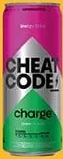 Напій енергетичний Cheat Code: Charge Вишня; Ultra Бузина-лимон, 0,33л, безалкогольний, ж/б, Україна; лише Бадьорий, 01.10–28.10.26, за наявності; можливе дострокове завершення