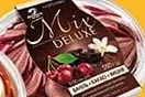 Морозиво Ласунка Mix deluxe 12%: Kyiv ice cake 600г; Ваніль-вишня-какао 550г. Лише Бадьорий, 01–28.10.26; за наявності акц. товару; можливі ліміти к-ті.