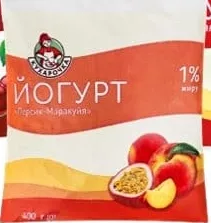 Йогурт фруктовий вишня/персик-маракуя/полуниця-банан 1%, 400 г, Кухарочка; 01.10.26 08:00–14.10.26 23:00; за наявності; усі/деякі магазини; бали Родина не нарах.; стара=середня по мережі