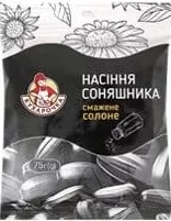 Насіння соняшникове смажене, паковання: солоне, 75 г, Кухарочка; 01.10.26 08:00–14.10.26 23:00; за наявності; усі/деякі магазини; бали Родина не нарах.; стара=середня по мережі