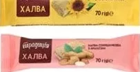 Халва соняшникова: арахіс/аромат ванілі, 70 г, Традиція; 01.10.26 08:00–14.10.26 23:00; за наявності; усі/деякі магазини; бали Родина не нарах.; стара=середня по мережі