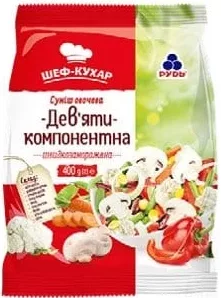 Овочева суміш для жарки Дев’ятикомпонентна, 400 г Рудь; 01.10 08:00–14.10.2026 23:00; до вичерпання; в усіх/деяких магазинах; бали Родина не нарах.; стара=середня мережі