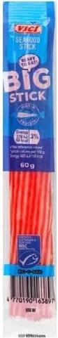 Продукт із сурімі Seafood big stick, 60 г Vici; 01.10 08:00–14.10.2026 23:00; до вичерпання; в усіх/деяких магазинах; бали Родина не нарах.; стара=середня мережі