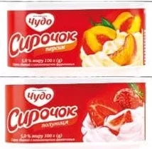 Сирок збитий, асорт., 5%, 100 г, Чудо;22,90₴;стар.=сер.мережі 28,50₴;01.10.26 08:00–14.10.26 23:00;до вичерпання запасів;може бути не всюди;бали Родина не нарах.
