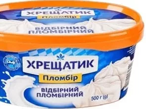 Морозиво пломбір, 15%, 500 г, Хрещатик;179,90₴;стар.=сер.мережі 299,90₴;01.10.26 08:00–14.10.26 23:00;до вичерпання запасів;може бути не всюди;бали Родина не нарах.