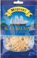Кальмари сушені солоні, 30 г Морські; 01.10 08:00–14.10.2026 23:00; до вичерпання; всі/деякі магазини; бали Родина не нарах.; стара=середньостат. мережі