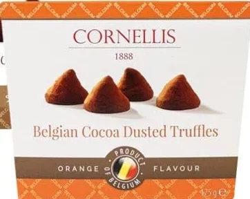 Цукерки Трюфель: апельсин, какао, 175 г Cornellis; 01.10 08:00–14.10.2026 23:00; до вичерпання; всі/деякі магазини; бали Родина не нарах.; стара=середньостат. мережі