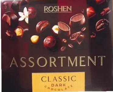 Цукерки Assortment Elegant, Compliment 145 г, Classic 145 г Roshen; 01.10 08:00–14.10.2026 23:00; до вичерпання; всі/деякі магазини; бали Родина не нарах.; стара=середньостат. мережі