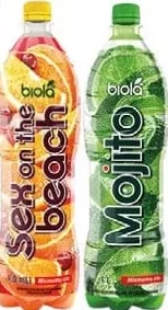 Напій «Mojito», коктейль «Sex on the beach», 1 л Biola; 01.10 08:00–14.10.2026 23:00; до вичерпання; всі/деякі магазини; бали Родина не нарах.; стара=середньостат. мережі