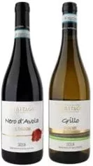 Francesco вино сухе Vignemie Grillo біле/Nero D’Avola Laltravigna червоне, 13,5%, 0,75 л; 01.10.2026 08:00–14.10.2026 23:00; за наявності; усі/деякі магаз.; бали Родина не нараховуються; стара=середньостат. ціна мережі; ціни змінні