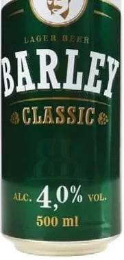 Barley пиво світле Classic, 4%, 0,5 л; 01.10.2026 08:00–14.10.2026 23:00; за наявності; усі/деякі магаз.; бали Родина не нараховуються; стара=середньостат. ціна мережі; ціни змінні